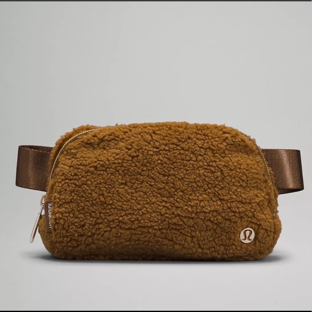 NWT Camel Fleece Lululemon Belt Bag